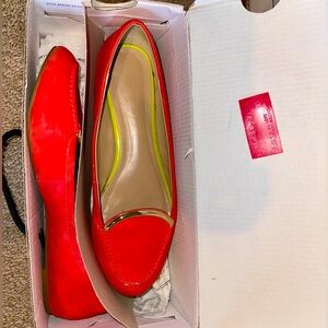ALDO Red Slip-On Flats (Size 8)